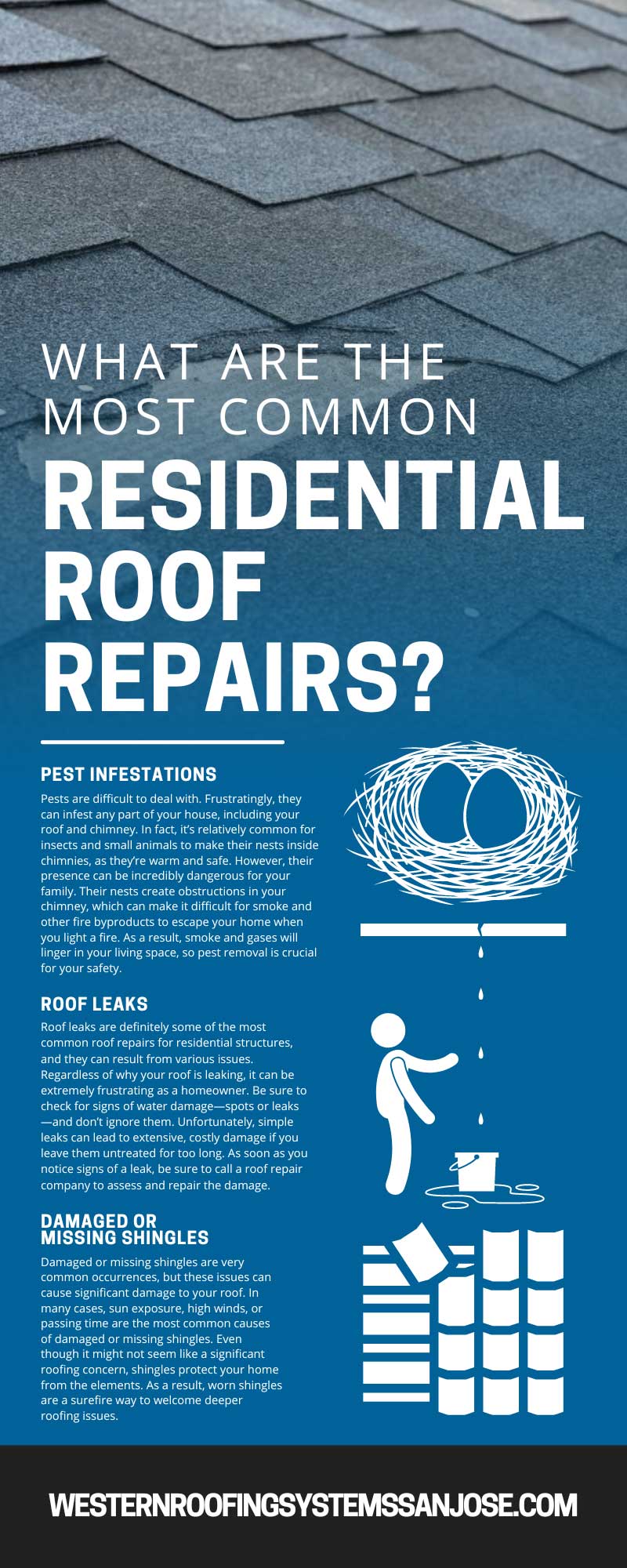 What Are the Most Common Residential Roof Repairs?